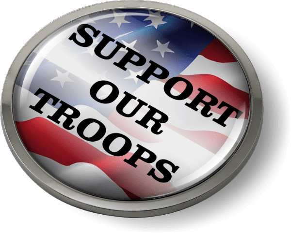 Support Our Troops 3D Emblem
